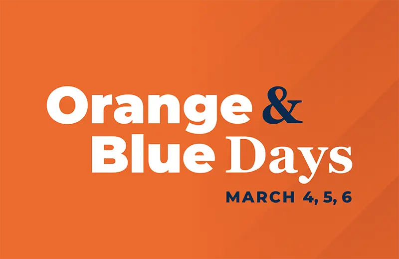 Orange & Blue Days | March 4, 5 and 6